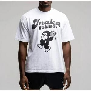 Inaka Power Breadwinners monkey gorilla printed lifting gym athletic t-shirt L
